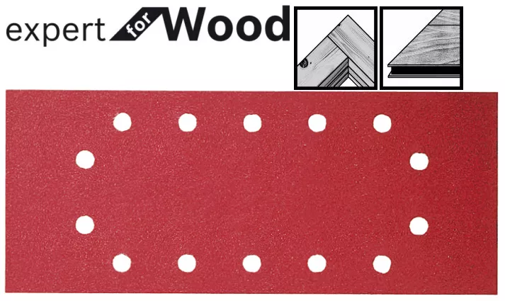 Abrasif Expert for Wood and Paint  115x280 mm - 14 perforations